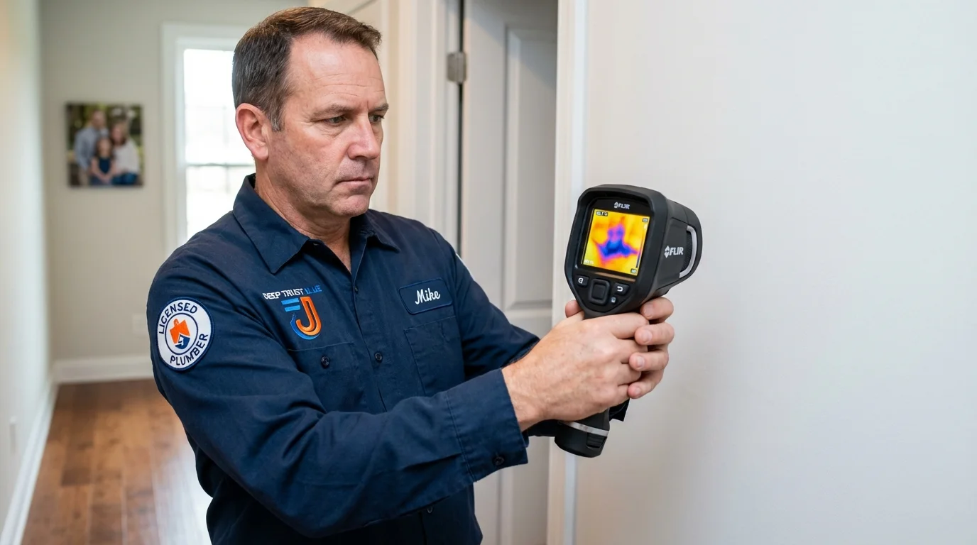 Thermal imaging leak detection by Johns Plumbing LLC in Mahwah